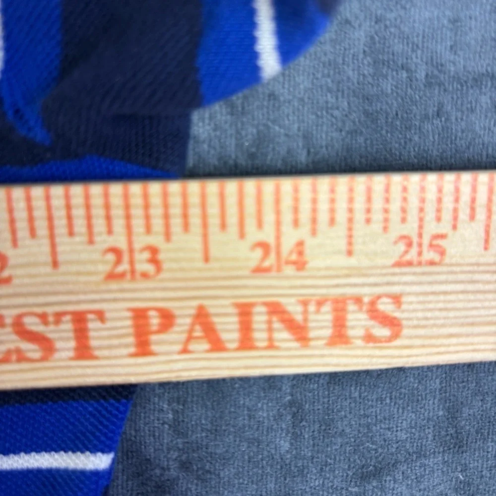 Ralph Lauren Blue and White Polo Shirt Classic Striped Design